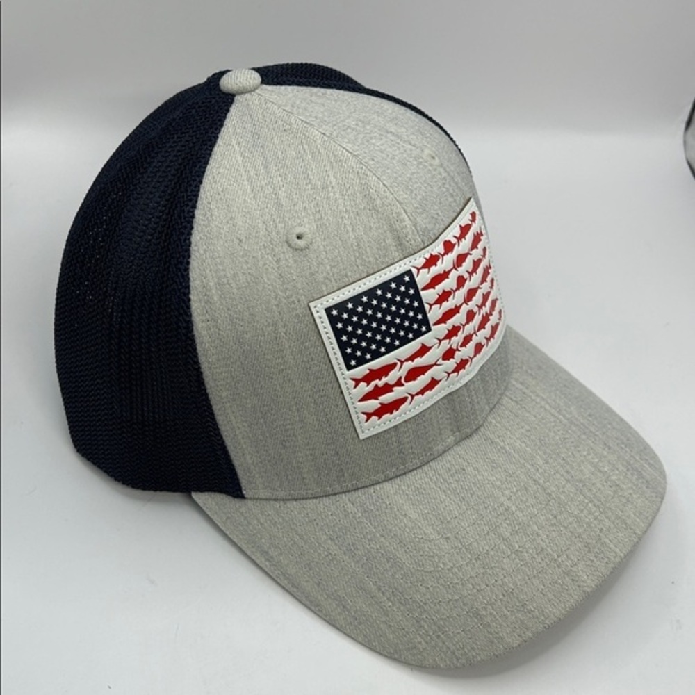 Columbia patriotic Fish Flag Gray ball cap